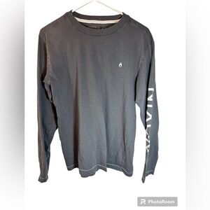 Nixon Mens long sleeve T-shirt grey, size small